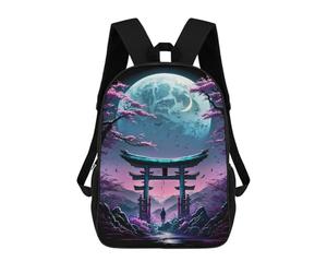 sinyumoney Japan Gateway to The Moon Backpack School Business Durable Laptop Bag for Camping Outdoor Adventures And Daily Travel 17inch