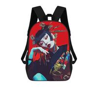 sinyumoney Japan Geisha Children's School Backpack Fashion Casual Children's Backpacks 3D Printed School Bags Boy Large Backpack 17inch