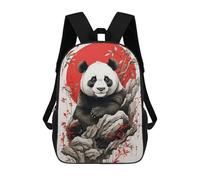 sinyumoney Japan Ink Panda School Backpack Schoolbags For Girls Boys Backpack With Pocket Fashion School Bag Kids Backpack 17inch