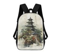 sinyumoney Japan Landscape Backpack School Water Resistant Travel Backpack Computer Bag for Girls Boys Teenage 17inch