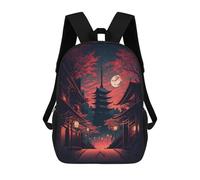 sinyumoney Japan Landscape Rucksack Lightweight Casual Daypack School Backpacks for School/Work/Travel 17inch