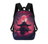sinyumoney Japan Landscape School Bags Water Resistant Travel Backpack Computer Bag for School/Work/Travel 17inch