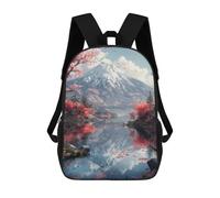 sinyumoney Japan Temple Inspiration Backpack School Large School Backpack for Boys - Perfect for Travel, Work And Daily Use 17inch