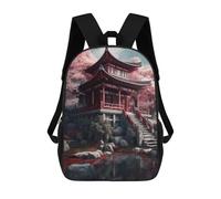 sinyumoney Japanese Architecture School Backpack Business Laptop Rucksack Bag Unisex Casual Daypack for Boys/Girls/Teenagers 17inch