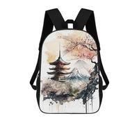 sinyumoney Japanese Art Backpack School Bag Computer Rucksack for School/Work/Travel for Boys/Girls/Teenagers 17inch