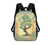 sinyumoney Japanese Bonsai Tree Fuji Backpack School Business Durable Laptop Bag for Camping Outdoor Adventures And Daily Travel 17inch