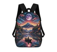 sinyumoney Japanese Cherry Blossom Backpack School Bag Lightweight Schoolbag Dayback Bookbag College for Girl, Teen Girls 17inch