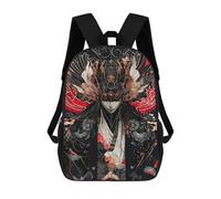 sinyumoney Japanese Demon Art Print Backpack School Bag Backpack For Girls Boys Backpacks Large Capacity Kids Backpack Lightweight School Bags For Kids Students 17inch