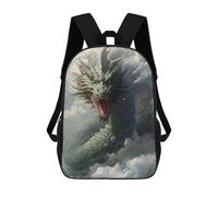 sinyumoney Japanese Dragon in Ocean Rucksack High Secondary School Bags Casual Backpack for Girls Boys Teenage 17inch