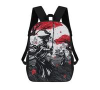 sinyumoney Japanese Duel Ink Wash Backpack School Bag Secondary Causal Travel High School Bags for Campus Outdoor Travel Sports 17inch