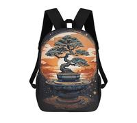 sinyumoney Japanese Eternal Bonsai Backpack School Business Laptop Rucksack Bag Unisex Casual Daypack for Teenage Girls Boys Women Men 17inch