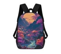 sinyumoney Japanese Fantasy 05 Backpack 3D Printed Children's School Backpack Kids Travel Backpacks High Capacity Book Bags Children's Backpack Rucksack 17inch