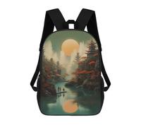 sinyumoney Japanese Fantasy 07 Backpacks 3D Printed Kids School Backpack School Bag Fashion Rucksacks for Boys Elementary And Middle School Students 17inch