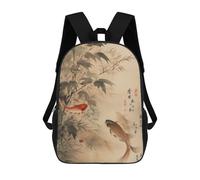 sinyumoney Japanese Fish 4 Backpacks 3D Printed Kids School Backpack Outdoor Casual Daypack Fashion Casual Children Backpacks Cute Travel Bags 17inch
