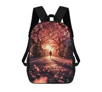 sinyumoney Japanese Girl in Sunset School Backpack Water Resistant Computer Rucksack- Perfect for Travel, Work And Daily Use 17inch