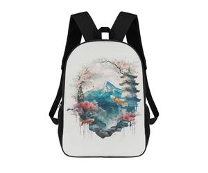 sinyumoney Japanese Iconic 4 School Backpack Large Water Resistant Laptop Backpack for Girls Boys Teenage 17inch