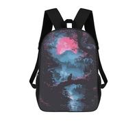 sinyumoney Japanese Mythology Backpacks Kids Student Schoolbag,3D Printed Backpacks,Elementary And Middle School Students Backpacks for Boys Girls 17inch