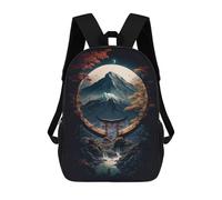 sinyumoney Japanese Night 03 Backpack School Bag School Secondary High School College Backpack Travel for Teenage Girls Boys Women Men 17inch