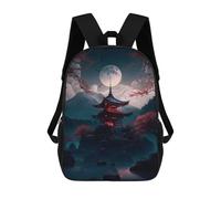 sinyumoney Japanese Night 06 School Bags Water Resistant School Bag Business Backpack - Perfect for Travel, Work And Daily Use 17inch
