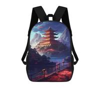 sinyumoney Japanese Pagoda Reflections Rucksack Business Laptop Rucksack Bag Unisex Casual Daypack for Girls Boys Teenage 17inch