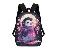 sinyumoney Japanese Penguin Ronaldo Backpack, Children's Backpack, Student School Bag, Book Bag, 3D Printed School Bag For Boys And Girls, 17inch