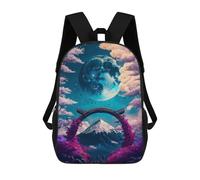 sinyumoney Japanese Space Casual Daypack Backpacks School Bag for Girls Boys High College Teens Knapsack Men Women Travel Laptop Rucksack College Bookbag 17inch
