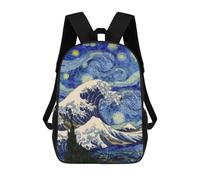 sinyumoney Japanese Starry Night School Bags Work Laptop Backpack Rucksack Bag- Perfect for Travel, Work And Daily Use 17inch