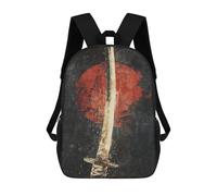 sinyumoney Japanese Sword Art Print -1 School Bags Large Water Resistant Laptop Backpack - Perfect for Travel, Work And Daily Use 17inch