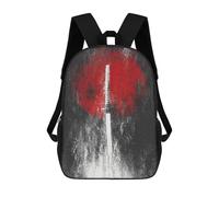 sinyumoney Japanese Sword Art Print -2 Backpack School Bag Computer Rucksack for School/Work/Travel for Camping Outdoor Adventures And Daily Travel 17inch