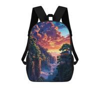 sinyumoney Japanese Temple Japan School Bags Water Resistant School Bag Business Backpack - Perfect for Travel, Work And Daily Use 17inch