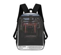 sinyumoney Japanese Torii Gate Children’s Backpack Girls Boys, Rucksack Bag, Daypack, Primary School, Perfect for Back to Kids School Or PE, Gifts And Travel 17inch