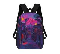 sinyumoney Japanese Village School Backpack School Secondary High School College Backpack Travel for Men/Women 17inch