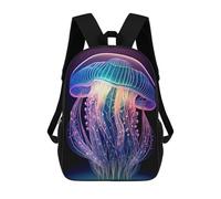 sinyumoney Jellyfish 3D Printed Children's School Backpack for Kids High Capacity Travel Rucksacks Book Bags Kids School Bag Back Pack 17inch