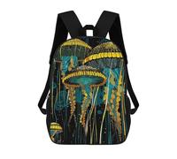 sinyumoney Jellyfish Abstract School Backpack Water Resistant Travel Backpack Computer Bag for Girls Boys Teenage 17inch