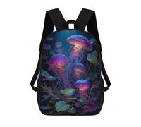 sinyumoney Jellyfish Glow in The Dark -1 Backpack 3D Printed School Bag For Boys High Capacity Travel Backpacks Book Bags Boys School Bag Mochila 17inch