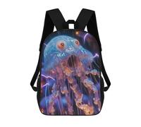sinyumoney Jellyfish Lightning Backpacks Kids School Backpack School Bag 3D Printed School Bag for Boys Elementary And Middle School Students 17inch
