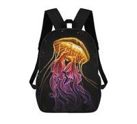 sinyumoney Jellyfish New Art Rucksack School Secondary High School College Backpack Travel for Campus Outdoor Travel Sports 17inch