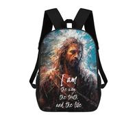sinyumoney Jesus Bible Verse Backpack School Large Water Resistant Laptop Backpack for Teenage Girls Boys Women Men 17inch