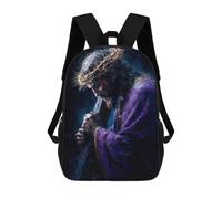 sinyumoney Jesus Carrying The Cross Children's School Backpack Fashion Casual Children's Backpacks 3D Printed School Bags Boy Large Backpack 17inch