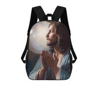 sinyumoney Jesus Christ Christian Rucksack Lightweight Casual Daypack School Backpacks- Perfect for Travel, Work And Daily Use 17inch