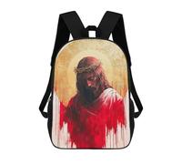 sinyumoney Jesus Christ Painting Rucksack Lightweight Airport College Students Back Pack for Girls Boys Teenage 17inch