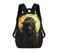 sinyumoney Jesus Christ Painting Rucksack Water Resistant School Bag Business Backpack for Men, Women & Teenage Boys 17inch