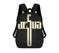 sinyumoney Jesus Cross Inspirational Rucksack Large School Backpack for Boys - Perfect for Travel, Work And Daily Use 17inch