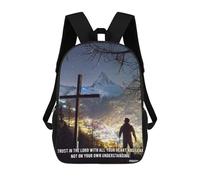 sinyumoney Jesus Hope Backpack School Bag Secondary Causal Travel High School Bags for School/Work/Travel 17inch