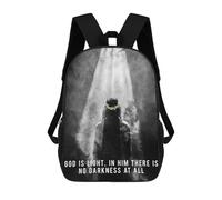 sinyumoney Jesus Light School Backpack Lightweight Airport College Students Back Pack- Perfect for Travel, Work And Daily Use 17inch