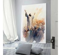sinyumoney Jesus Preaching to A Crowd Custom Canvas Prints for Living Room Kitchen Home Decorations Wall Art Canvas 16x24inch(40x60cm)