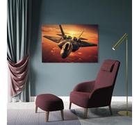 sinyumoney Jet Fighter Planes Living Room Canvas Wall Art for Bedroom Office Bathroom Decor Hallway Pictures 20x30inch(50x75cm)