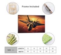 sinyumoney Jet Fighter Planes Living Room Canvas Wall Art for Bedroom Office Bathroom Decor Hallway Pictures 12x18inch(30x45cm)