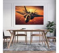 sinyumoney Jet Fighter Planes Wall Pictures Bedroom for Gifts Bathroom Home Kitchen Office Decor Canvas Art 24x36inch(60x90cm)