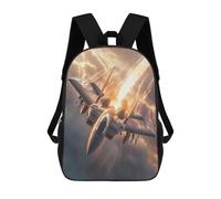 sinyumoney Jet Fighter Speed Clouds Sky Backpack School Bag Rucksack Casual Daypacks School Work Travel Bag for Teenage Girls Boys Women Men 17inch